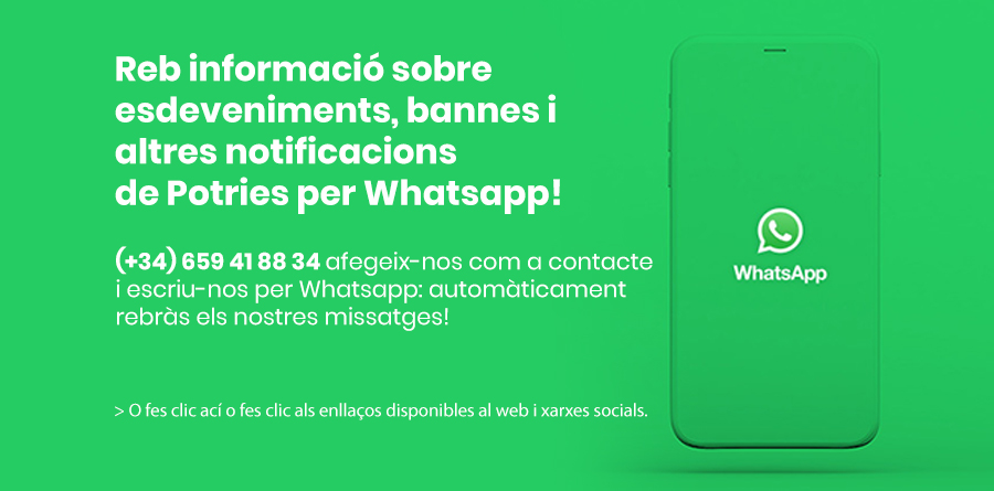 Whatsapp informació Potries
