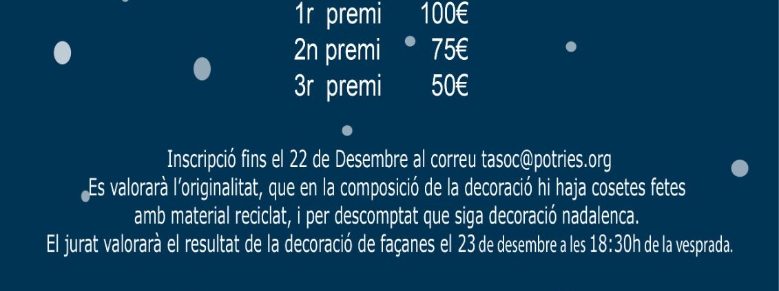 Cartell Concurs de decoració de façanes